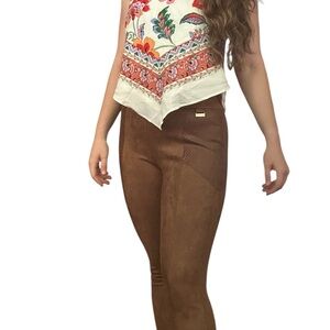 New! Marc New York Faux Suede Brown Pants